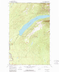 Kintla Lake Montana Historical topographic map, 1:24000 scale, 7.5 X 7.5 Minute, Year 1966