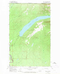 Kintla Lake Montana Historical topographic map, 1:24000 scale, 7.5 X 7.5 Minute, Year 1966