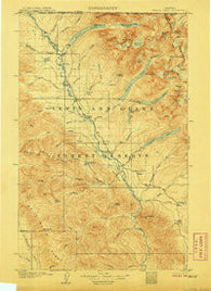 Kintla Lakes Montana Historical topographic map, 1:125000 scale, 30 X 30 Minute, Year 1906