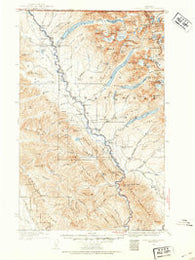 Kintla Lakes Montana Historical topographic map, 1:125000 scale, 30 X 30 Minute, Year 1938