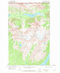 Kintla Peak Montana Historical topographic map, 1:24000 scale, 7.5 X 7.5 Minute, Year 1968