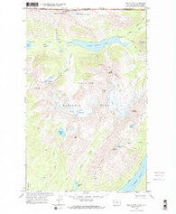 Kintla Peak Montana Historical topographic map, 1:24000 scale, 7.5 X 7.5 Minute, Year 1968