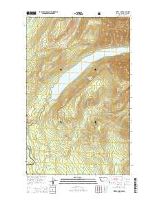 Kintla Lake Montana Current topographic map, 1:24000 scale, 7.5 X 7.5 Minute, Year 2014