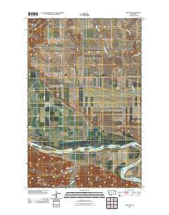 Kintyre Montana Historical topographic map, 1:24000 scale, 7.5 X 7.5 Minute, Year 2011
