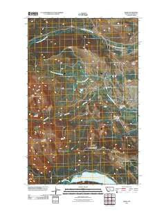Kiowa Montana Historical topographic map, 1:24000 scale, 7.5 X 7.5 Minute, Year 2011