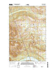 Kiowa Montana Current topographic map, 1:24000 scale, 7.5 X 7.5 Minute, Year 2014