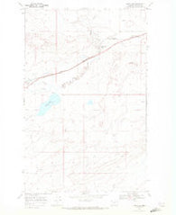 Kipp Lake Montana Historical topographic map, 1:24000 scale, 7.5 X 7.5 Minute, Year 1968
