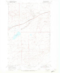 Kipp Lake Montana Historical topographic map, 1:24000 scale, 7.5 X 7.5 Minute, Year 1968