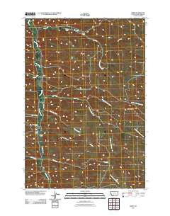 Kirby Montana Historical topographic map, 1:24000 scale, 7.5 X 7.5 Minute, Year 2011