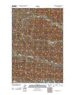 Kirkendal Flat Montana Historical topographic map, 1:24000 scale, 7.5 X 7.5 Minute, Year 2011