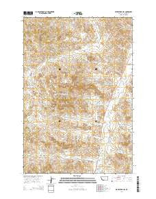Kirkpatrick Hill Montana Current topographic map, 1:24000 scale, 7.5 X 7.5 Minute, Year 2014