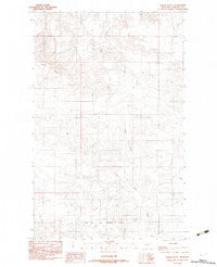 Kisler Butte Montana Historical topographic map, 1:24000 scale, 7.5 X 7.5 Minute, Year 1983