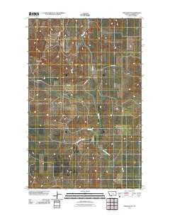 Kisler Butte Montana Historical topographic map, 1:24000 scale, 7.5 X 7.5 Minute, Year 2011