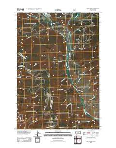 Kitty Creek Montana Historical topographic map, 1:24000 scale, 7.5 X 7.5 Minute, Year 2011