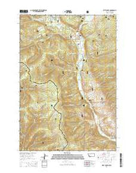Kitty Creek Montana Current topographic map, 1:24000 scale, 7.5 X 7.5 Minute, Year 2014