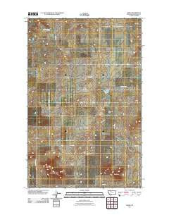 Knees Montana Historical topographic map, 1:24000 scale, 7.5 X 7.5 Minute, Year 2011