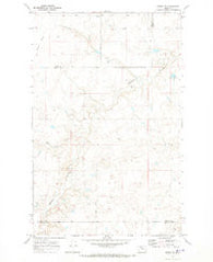 Knees NE Montana Historical topographic map, 1:24000 scale, 7.5 X 7.5 Minute, Year 1970