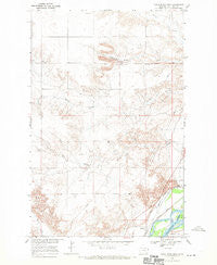 Knife River Mine Montana Historical topographic map, 1:24000 scale, 7.5 X 7.5 Minute, Year 1966
