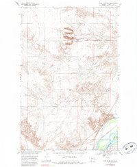 Knife River Mine Montana Historical topographic map, 1:24000 scale, 7.5 X 7.5 Minute, Year 1966