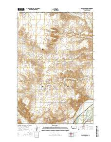 Knife River Mine Montana Current topographic map, 1:24000 scale, 7.5 X 7.5 Minute, Year 2014