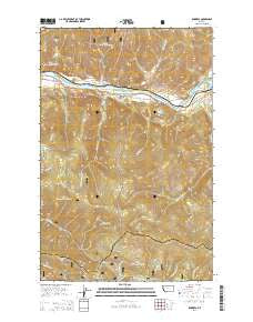 Knowles Montana Current topographic map, 1:24000 scale, 7.5 X 7.5 Minute, Year 2014