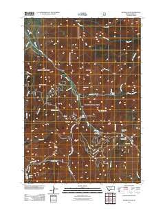 Knowles Peak Montana Historical topographic map, 1:24000 scale, 7.5 X 7.5 Minute, Year 2011