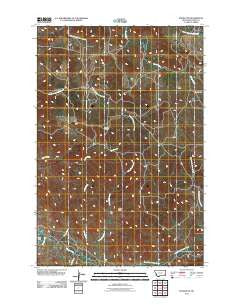 Knowlton Montana Historical topographic map, 1:24000 scale, 7.5 X 7.5 Minute, Year 2011
