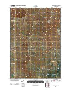 Knudson Draw Montana Historical topographic map, 1:24000 scale, 7.5 X 7.5 Minute, Year 2011