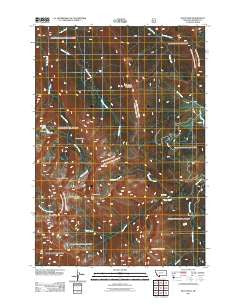 Koch Peak Montana Historical topographic map, 1:24000 scale, 7.5 X 7.5 Minute, Year 2011