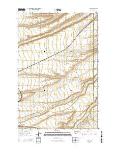 Kolin Montana Current topographic map, 1:24000 scale, 7.5 X 7.5 Minute, Year 2014