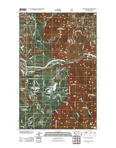 Kootenai Falls Montana Historical topographic map, 1:24000 scale, 7.5 X 7.5 Minute, Year 2011