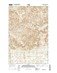 Kramer Ranch Montana Current topographic map, 1:24000 scale, 7.5 X 7.5 Minute, Year 2014