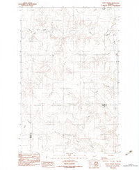 Kraut Coulee Montana Historical topographic map, 1:24000 scale, 7.5 X 7.5 Minute, Year 1983