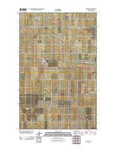 Kremlin Montana Historical topographic map, 1:24000 scale, 7.5 X 7.5 Minute, Year 2011