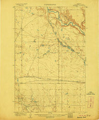 Kremlin Montana Historical topographic map, 1:62500 scale, 15 X 15 Minute, Year 1906