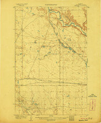 Kremlin Montana Historical topographic map, 1:62500 scale, 15 X 15 Minute, Year 1906