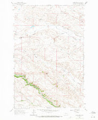 Krone Ranch Montana Historical topographic map, 1:24000 scale, 7.5 X 7.5 Minute, Year 1963