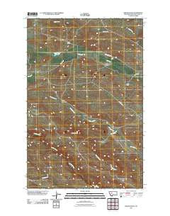 Krone Ranch Montana Historical topographic map, 1:24000 scale, 7.5 X 7.5 Minute, Year 2011