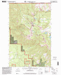Ksanka Peak Montana Historical topographic map, 1:24000 scale, 7.5 X 7.5 Minute, Year 1997