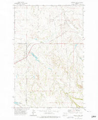 Kuester Lake Montana Historical topographic map, 1:24000 scale, 7.5 X 7.5 Minute, Year 1972