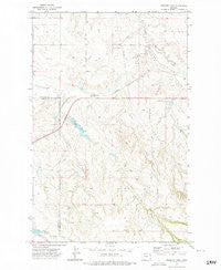 Kuester Lake Montana Historical topographic map, 1:24000 scale, 7.5 X 7.5 Minute, Year 1972