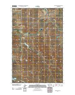 Kuester Lake Montana Historical topographic map, 1:24000 scale, 7.5 X 7.5 Minute, Year 2011