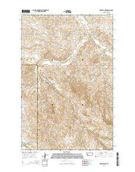 Kuester Lake Montana Current topographic map, 1:24000 scale, 7.5 X 7.5 Minute, Year 2014