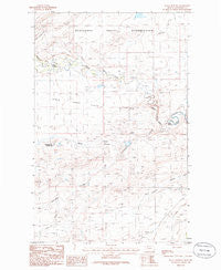 Kuka Crossing Montana Historical topographic map, 1:24000 scale, 7.5 X 7.5 Minute, Year 1985