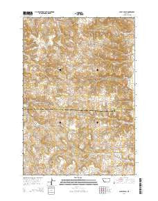 Lacey Gulch Montana Current topographic map, 1:24000 scale, 7.5 X 7.5 Minute, Year 2014