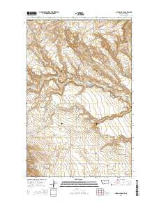 Laird School Montana Current topographic map, 1:24000 scale, 7.5 X 7.5 Minute, Year 2014