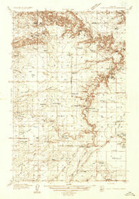 Lake Frances Montana Historical topographic map, 1:48000 scale, 15 X 15 Minute, Year 1934
