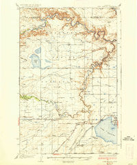 Lake Frances Montana Historical topographic map, 1:62500 scale, 15 X 15 Minute, Year 1937