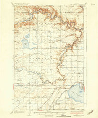 Lake Frances Montana Historical topographic map, 1:62500 scale, 15 X 15 Minute, Year 1937