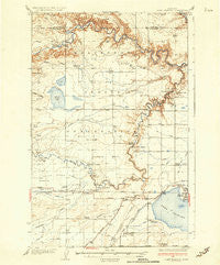 Lake Frances Montana Historical topographic map, 1:62500 scale, 15 X 15 Minute, Year 1937